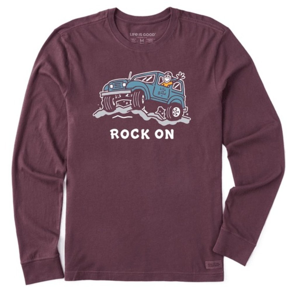 Life is Good Heather Long Sleeve Cruiser Tee Shirt SZ. XL  MSRP: $36 *NWT